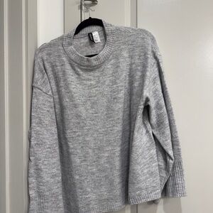 H&M Heather Gray Women's Crew Neck Sweater